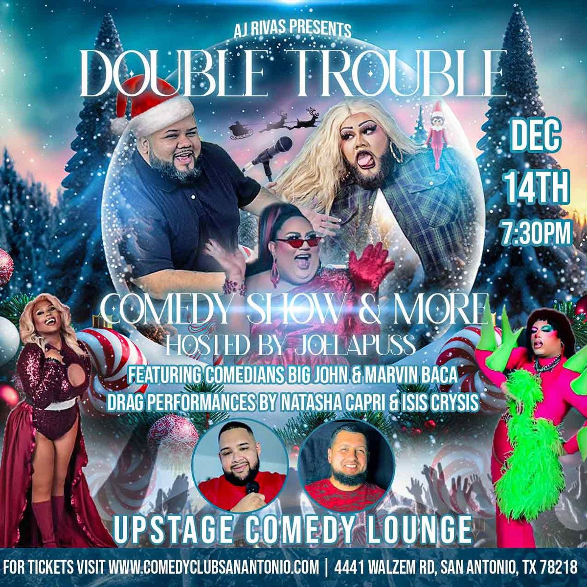 AJ Rivas Presents: Double Trouble Christmas Comedy Show & More