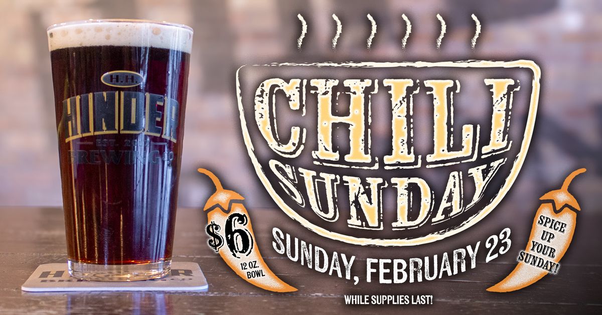 Chili Sunday at H.H. HINDER Brewing Co.