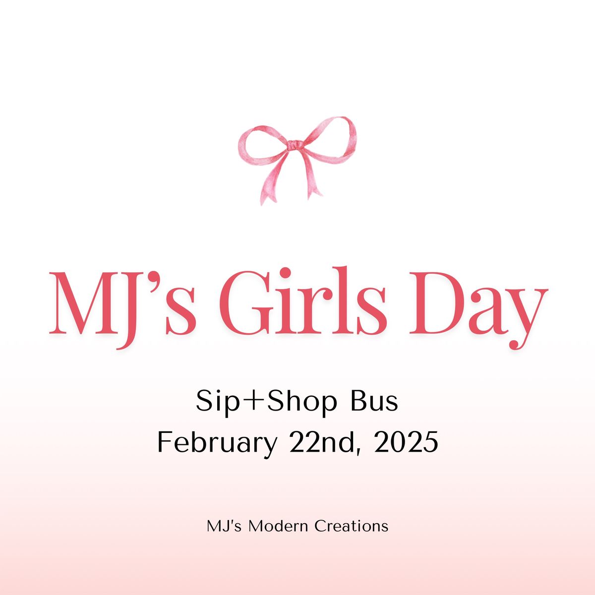 MJ\u2019s Girls Day a Sip + Shop Bus Trip