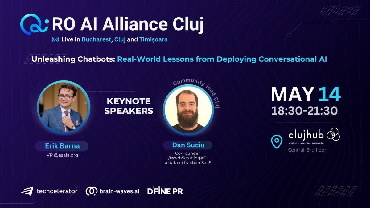 RO AI Alliance at ClujHUB #11 on May 14th