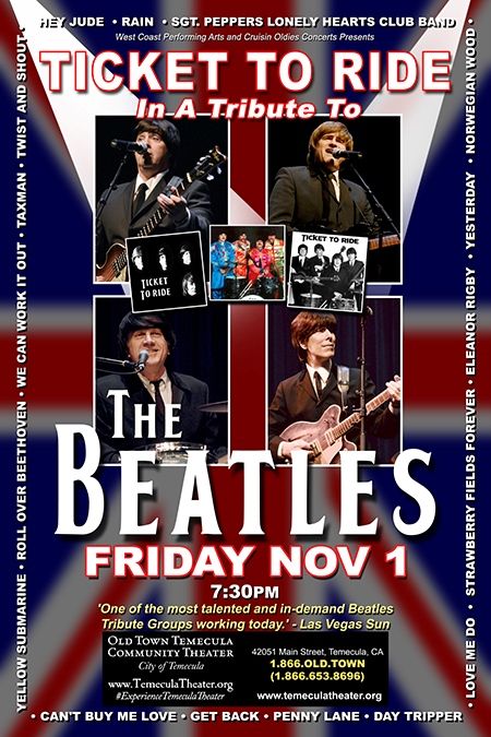 TICKET TO RIDE: BEATLES TRIBUTE CONCERT EXPERIENCE