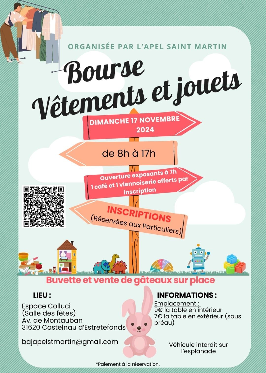 Bourse aux jouets et v\u00eatements 