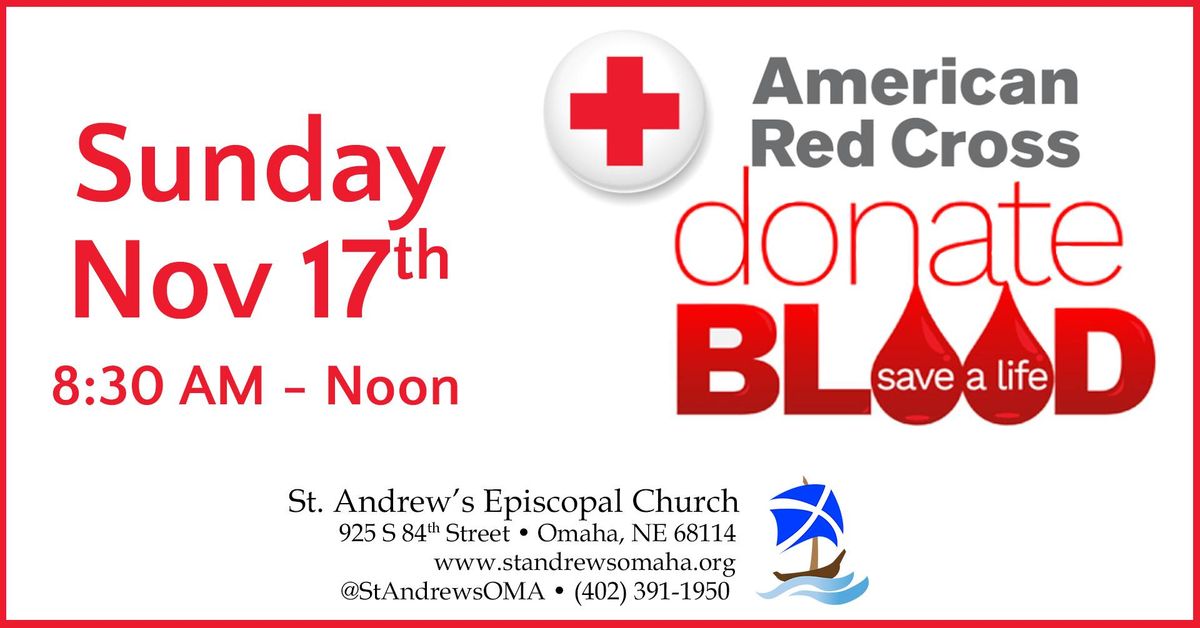 American Red Cross Blood Drive at St. Andrew's