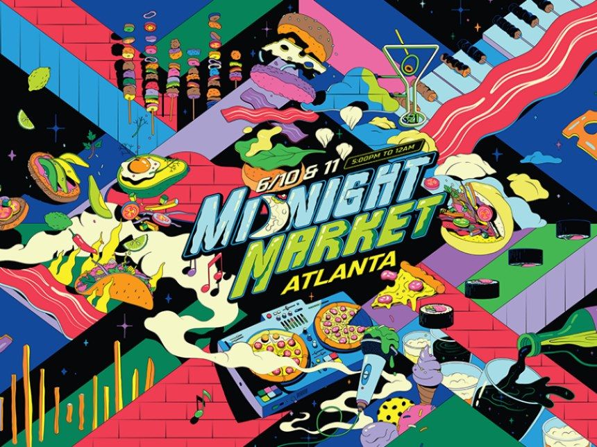 Midnight Market, Atlantic Station, Atlanta, 10 June to 11 June