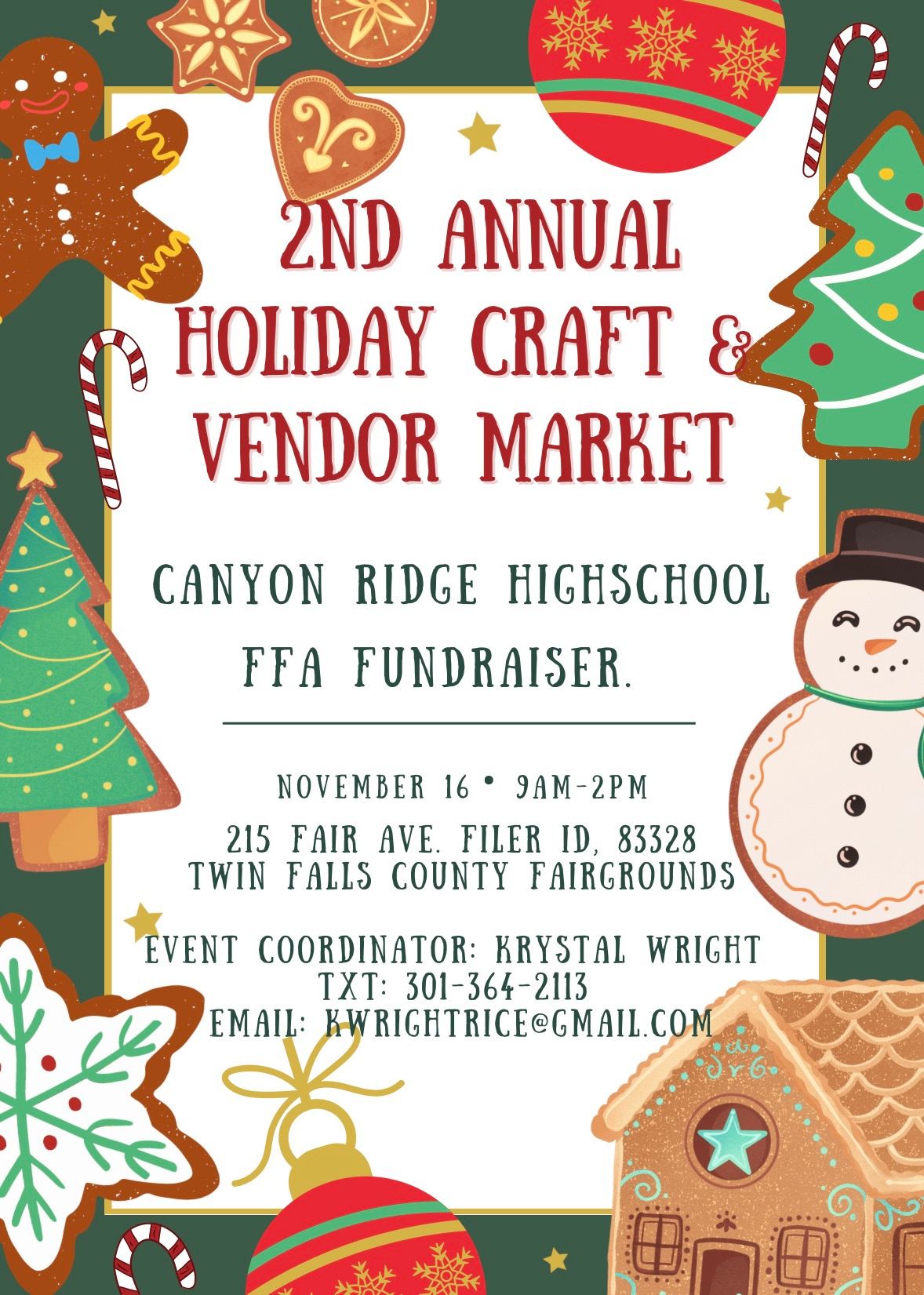 2nd annual craft & vendor market