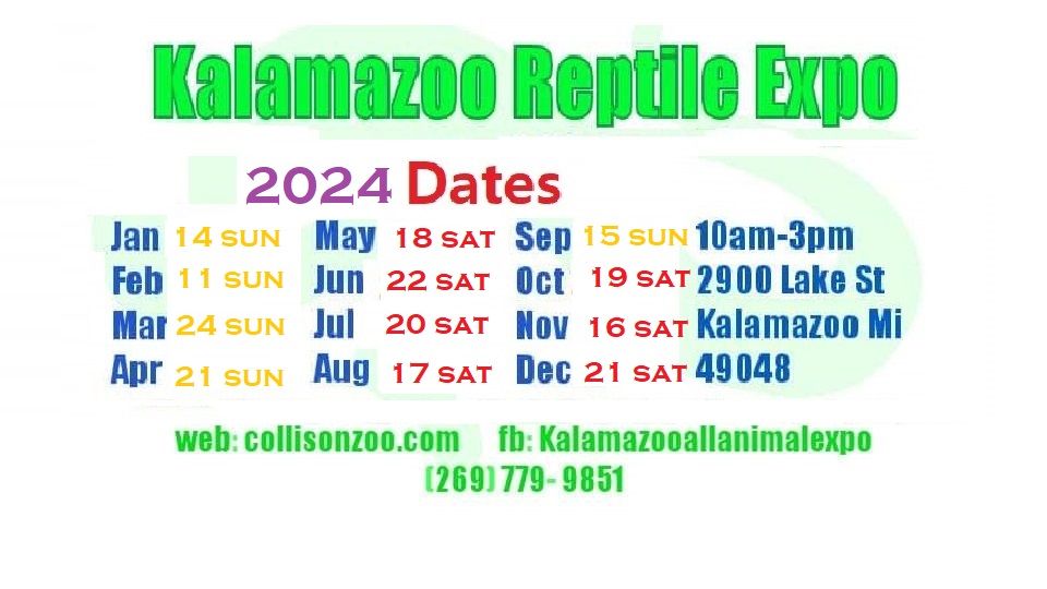 Kalamazoo Reptile Expo 7\/20\/24