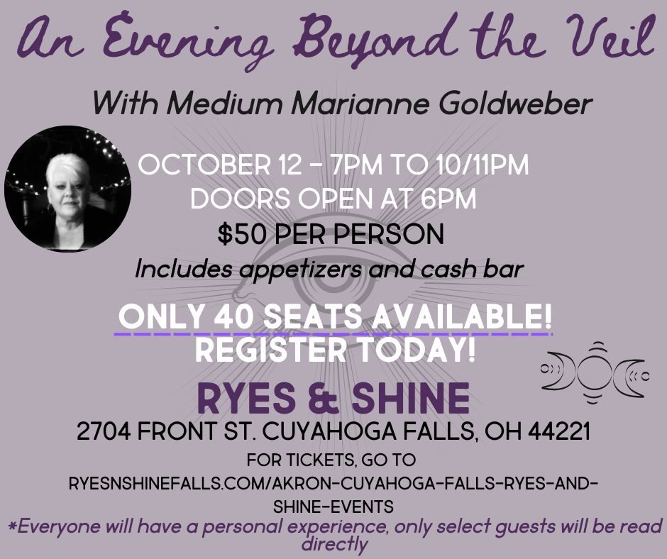 An Evening Beyond the Veil with Medium Marianne Goldweber