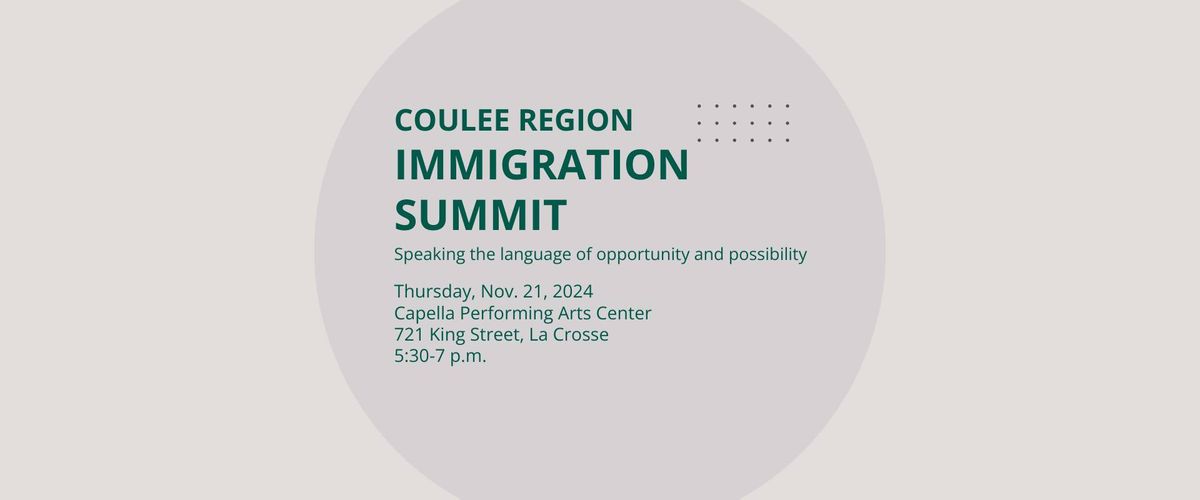 Coulee Region Immigration Summit