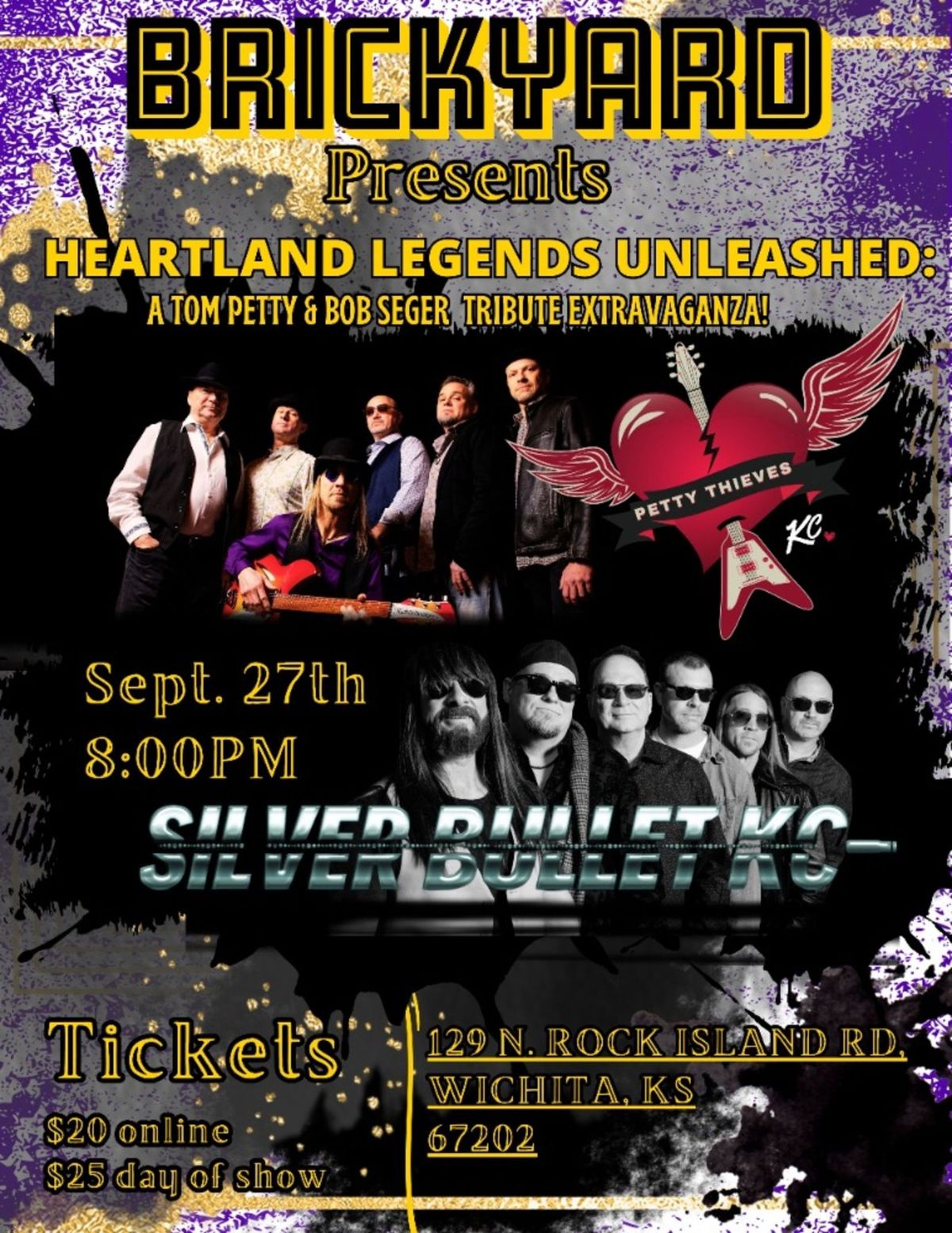 Heartland Legends Unleashed: A Tom Petty & Bob Seger Tribute Extravaganza!