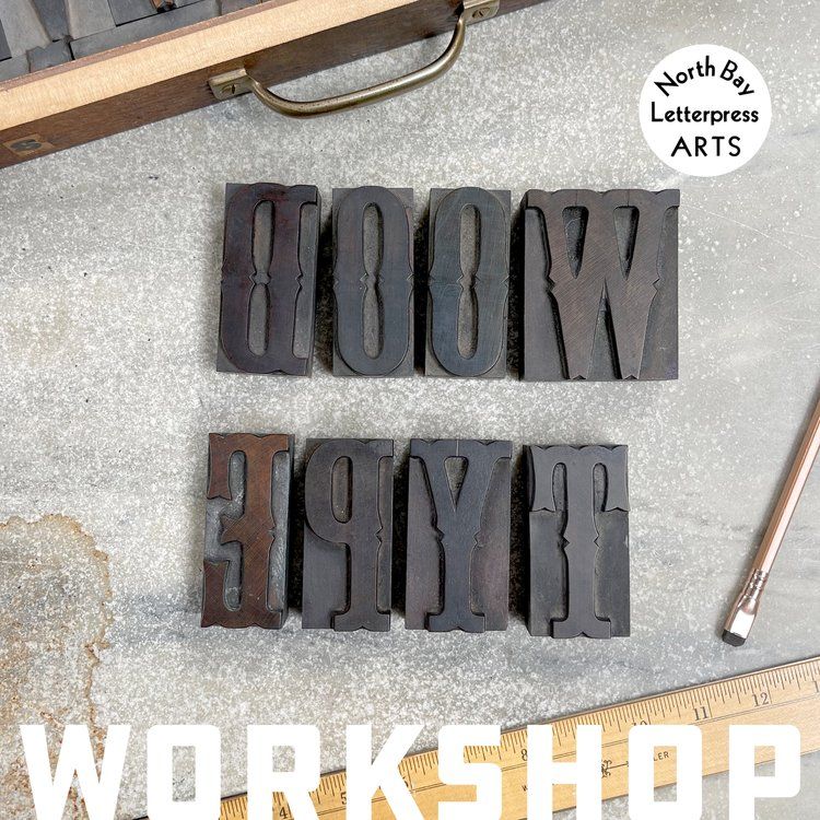 nbla workshop: wood type poster printing