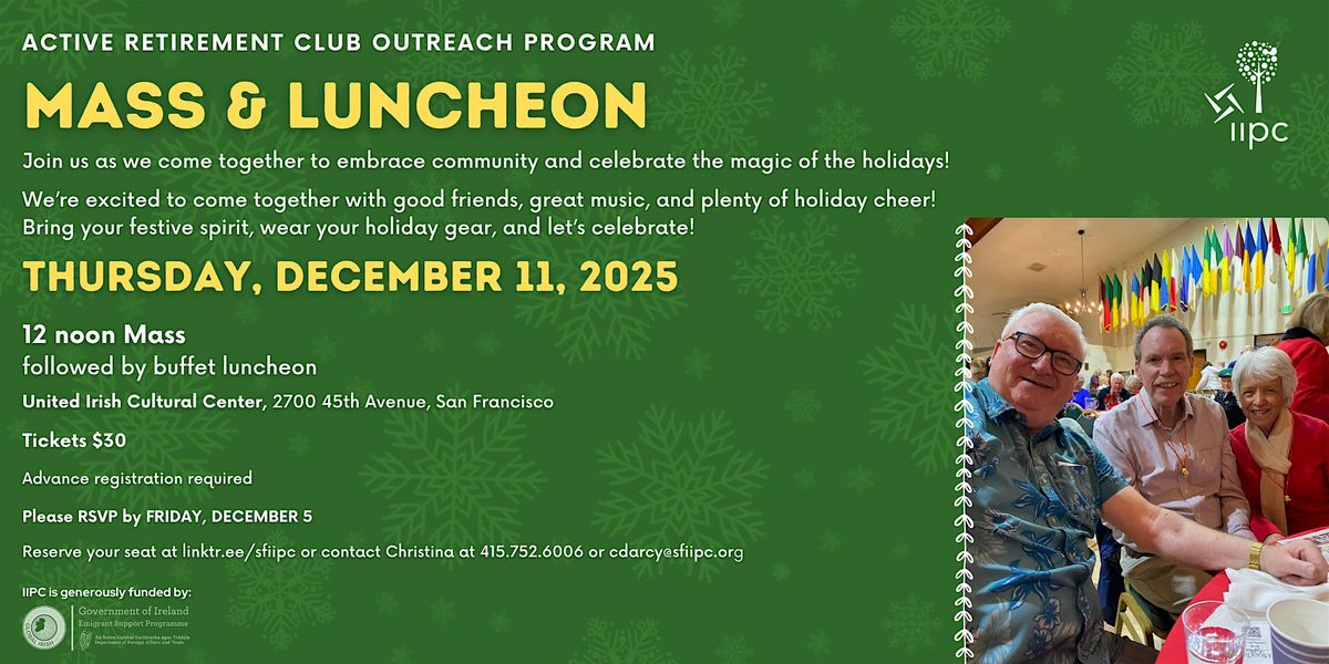 Active Retirement Mass and Luncheon | December 11, 2025