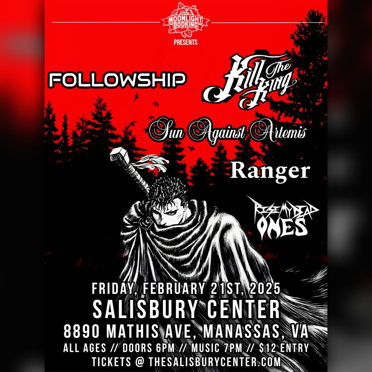 Friday Night Metal at The Salisbury Center in Manassas! 2.21.25