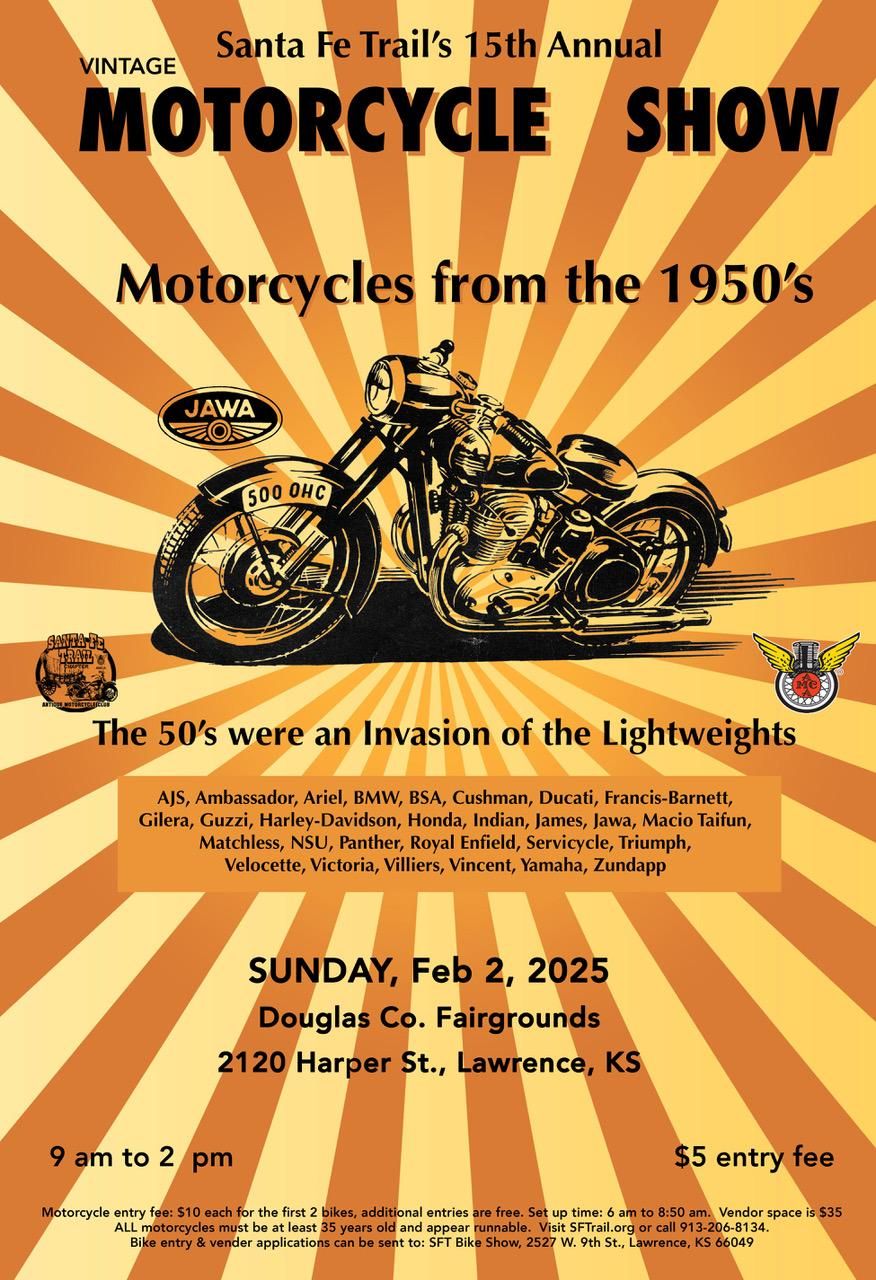 15th Annual Santa Fe Trail Antique Motorcycle Show and Swap meet