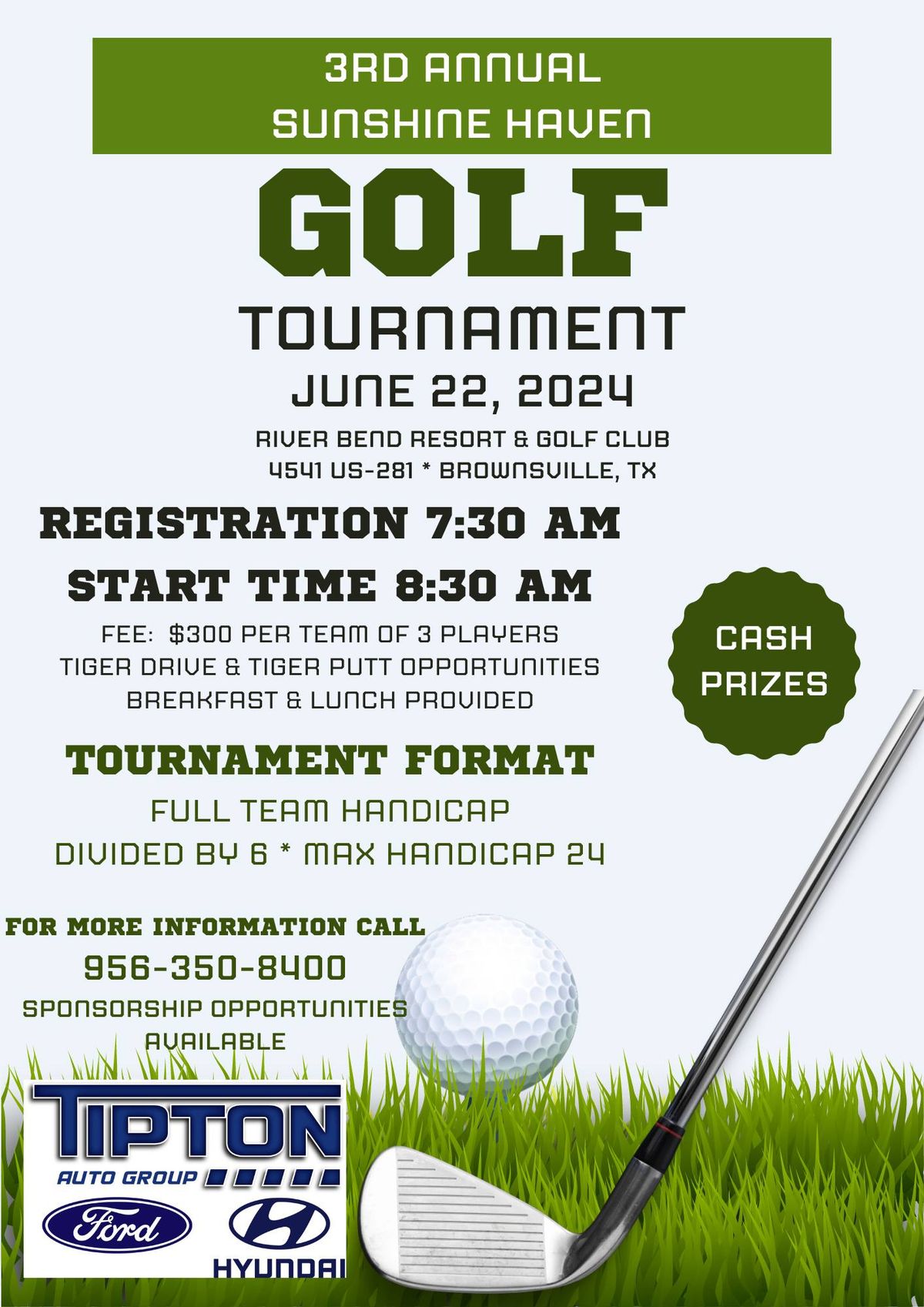 Sunshie Haven 3rd Annual Golf Tournament Fundraiser