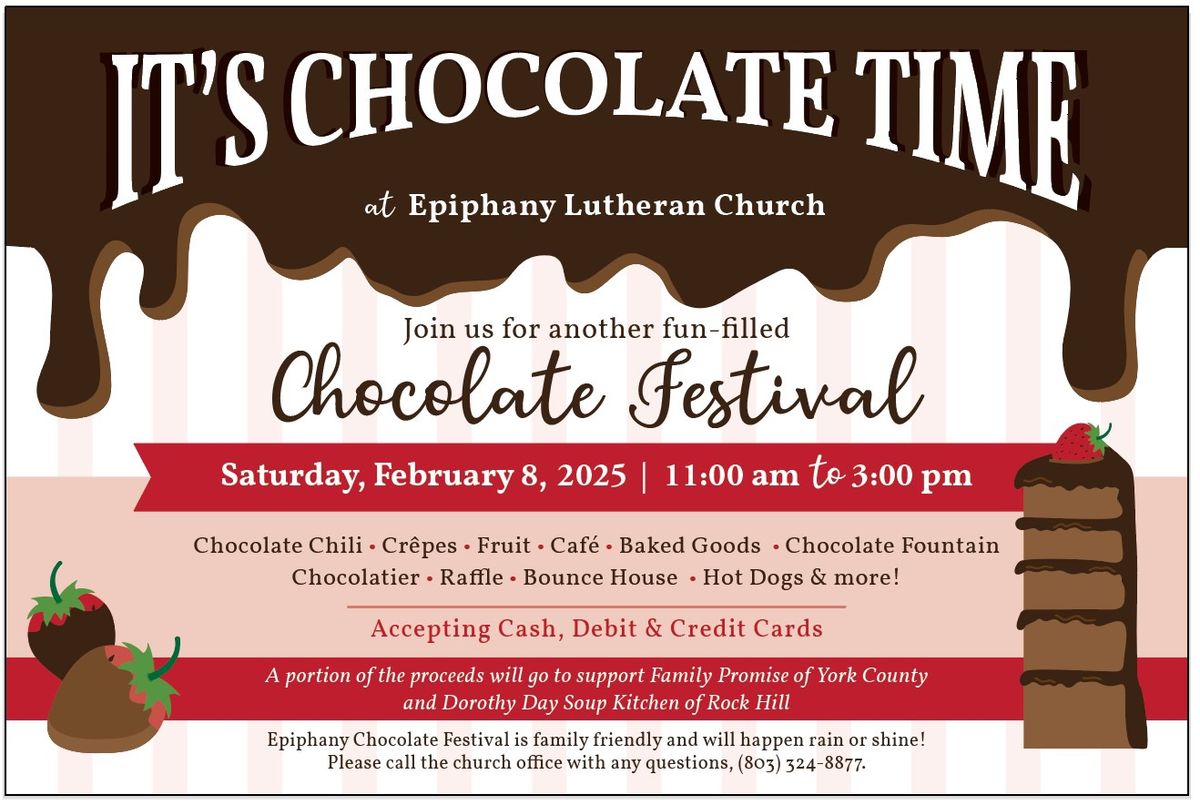 Epiphany Lutheran\u2019s Annual Chocolate Festival