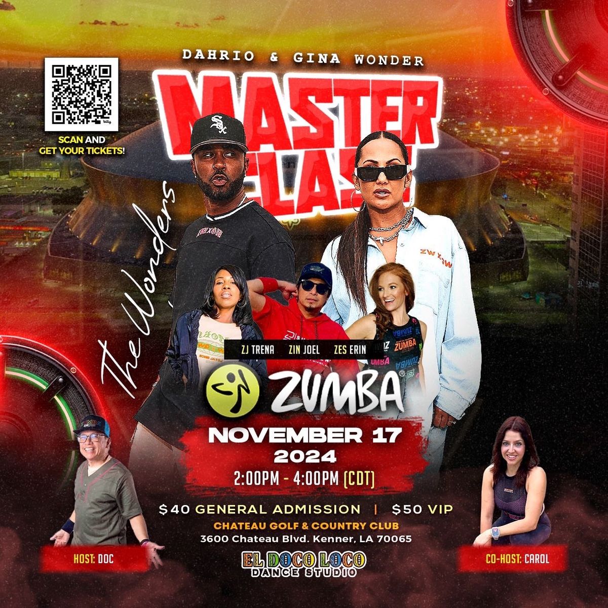 Zumba Masterclass with Dahrio & Gina Wonder