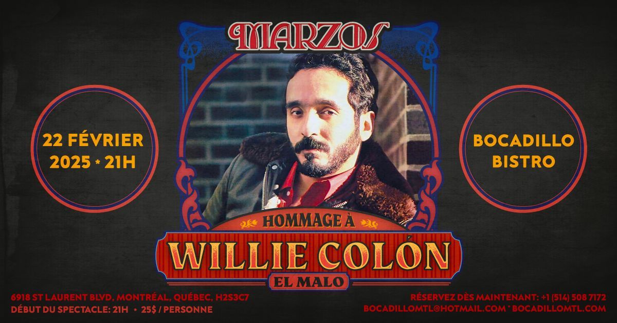 Hommage \u00e0 Willie Col\u00f3n - El Malo | MARZOS ORQUESTA \u2665\ufe0f