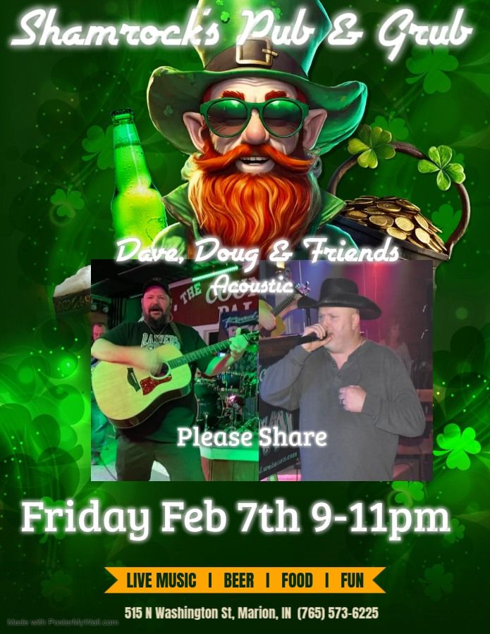 Marion Shamrock's Pub & Grub Presents David, Doug, & Friends Acoustic Show