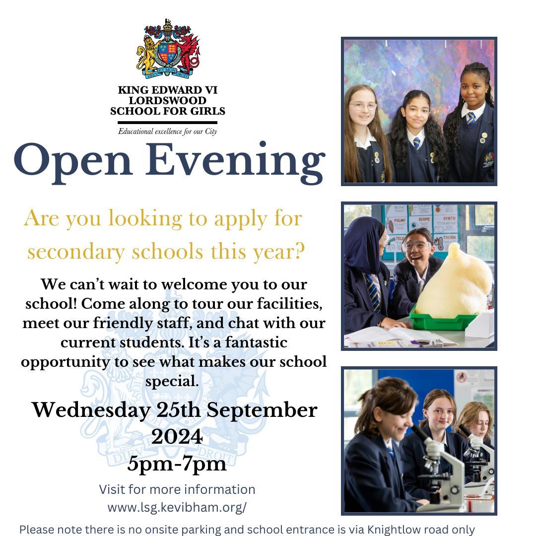 Open Evening for Year 6