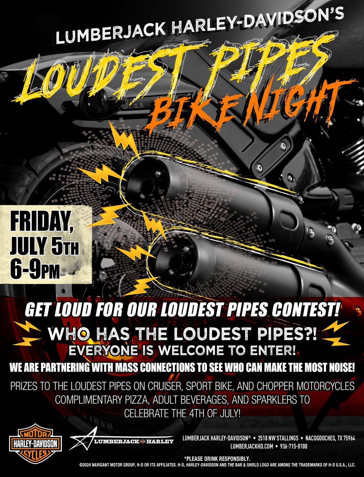 Loudest Pipes Bike Night! 