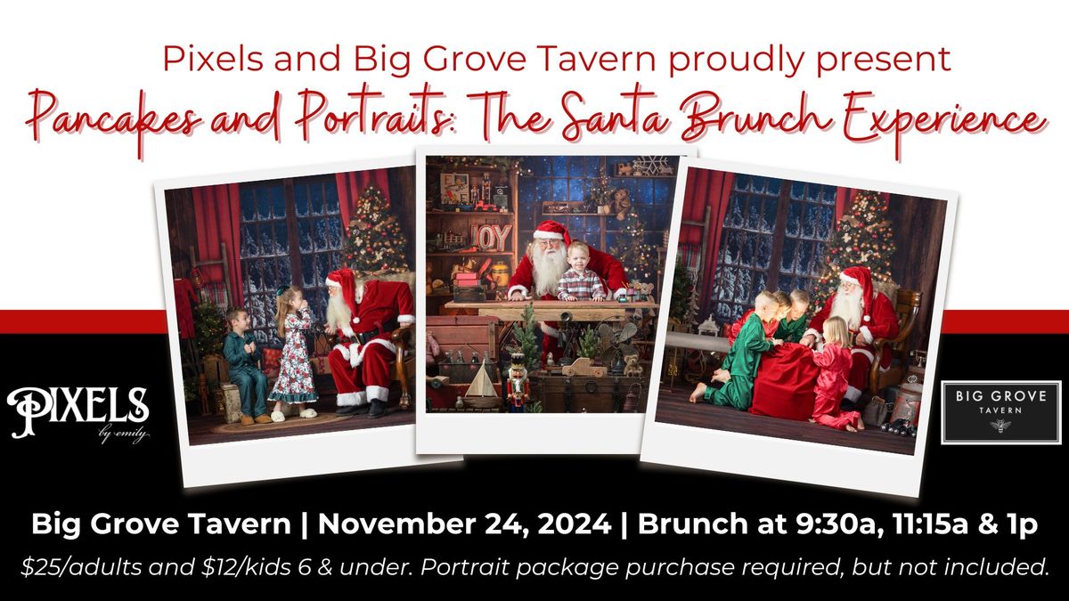 Pancakes & Portraits: The Santa Brunch Experience at Big Grove Tavern