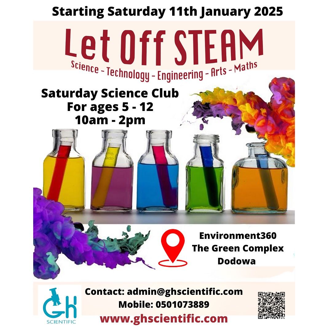 Let Off STEAM Saturday Science Club 