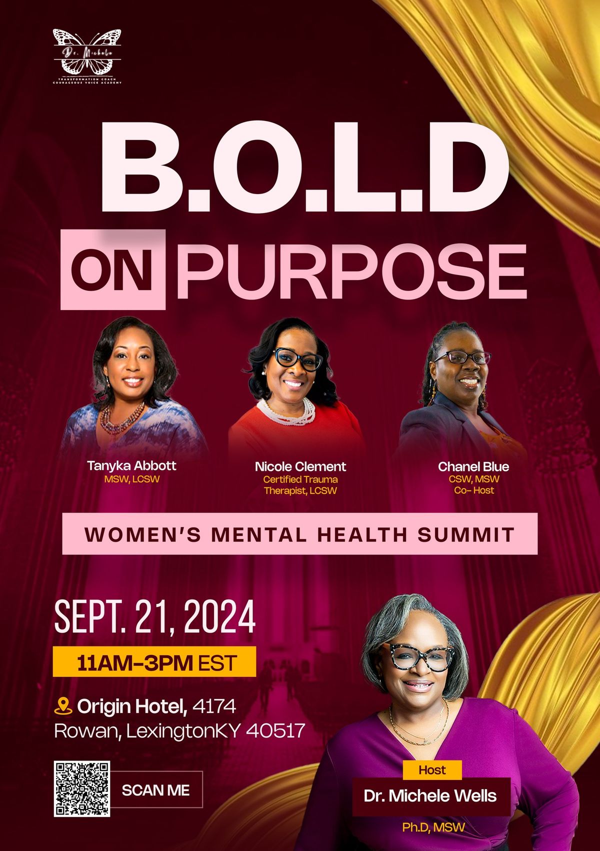 B.O.L.D. on Purpose Women's Mental Health Summit