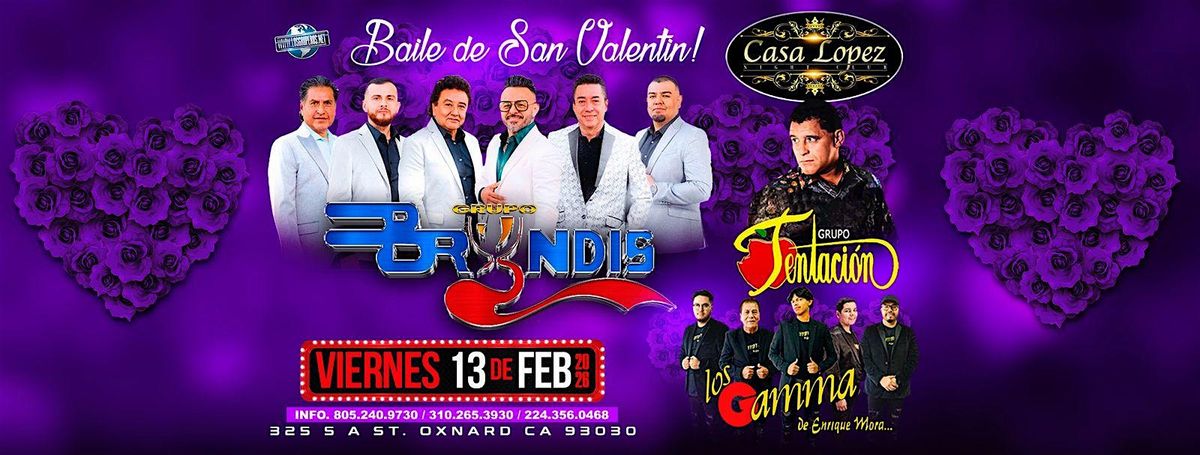 GRUPO BRYNDIS  LOS GUARDIANES DEL AMOR  LOS GAMMA GRUPO TENTACION