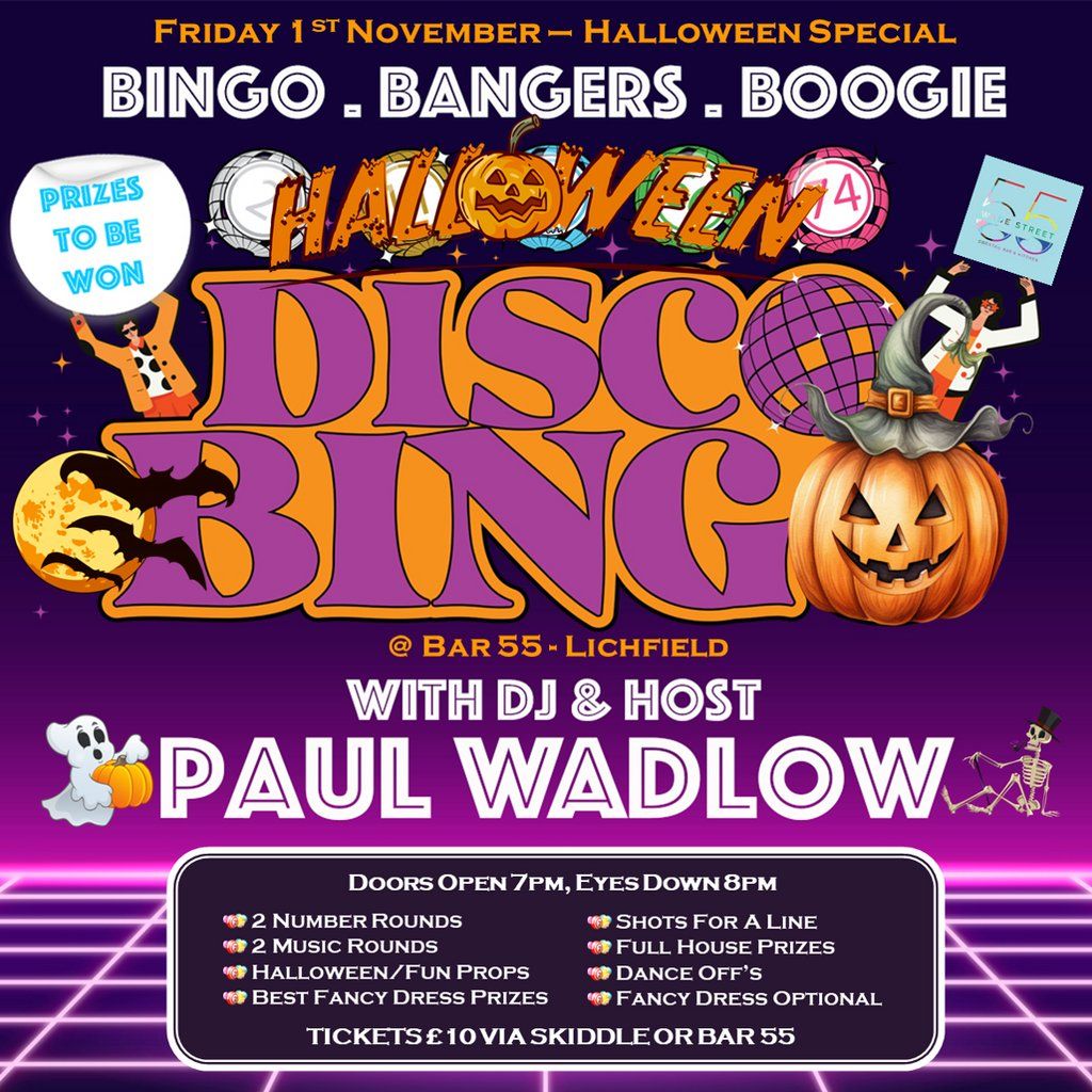 DISCO BINGO Halloween Special