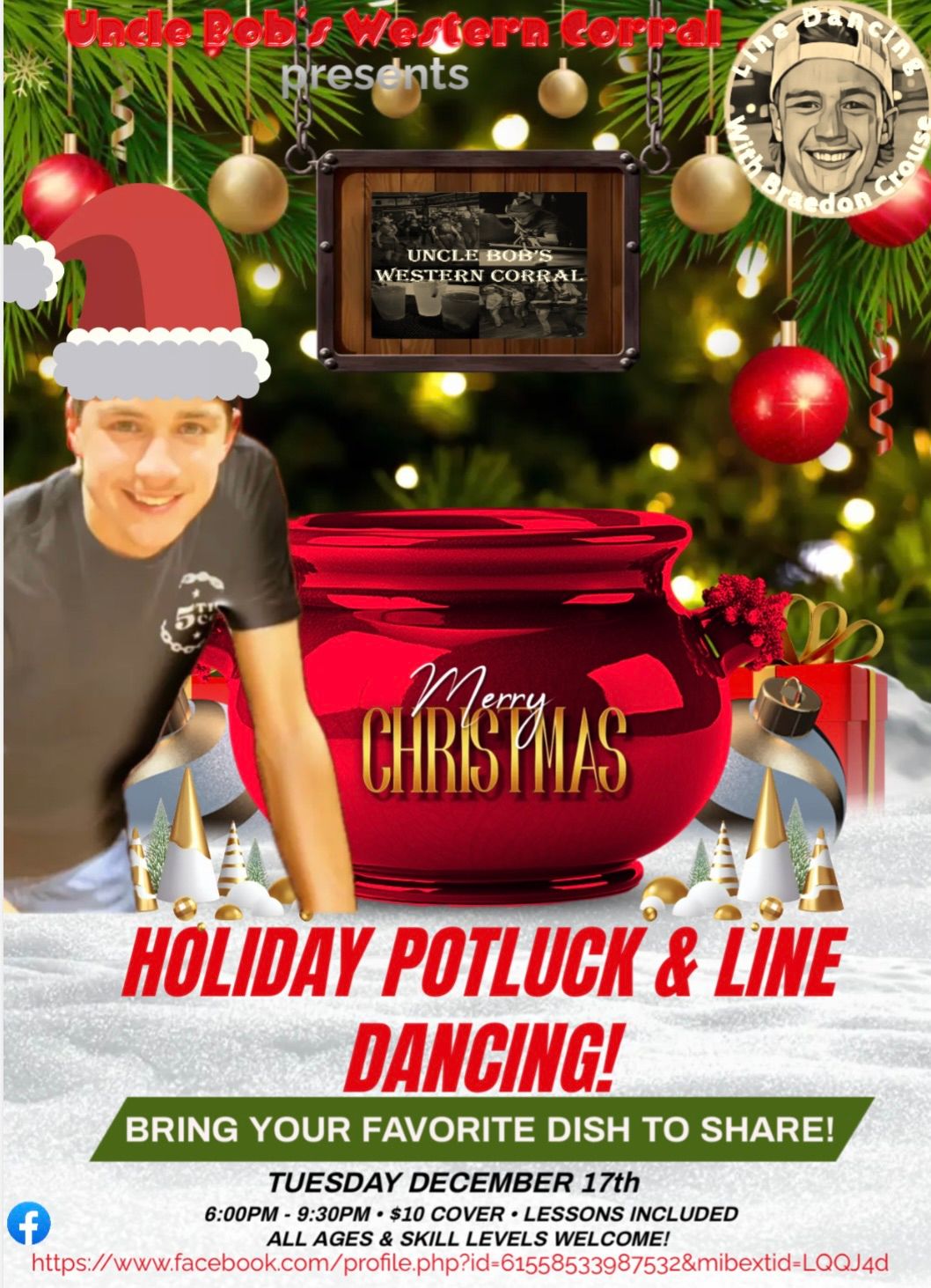 Line Dancing & Christmas Potluck 