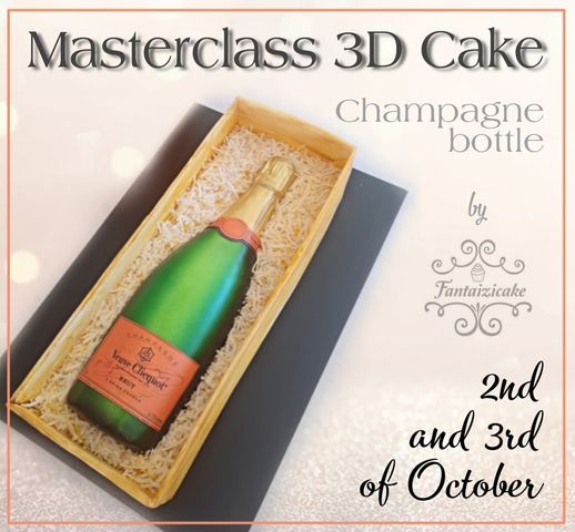 3D Cake Masterclass - Champagne Bottle