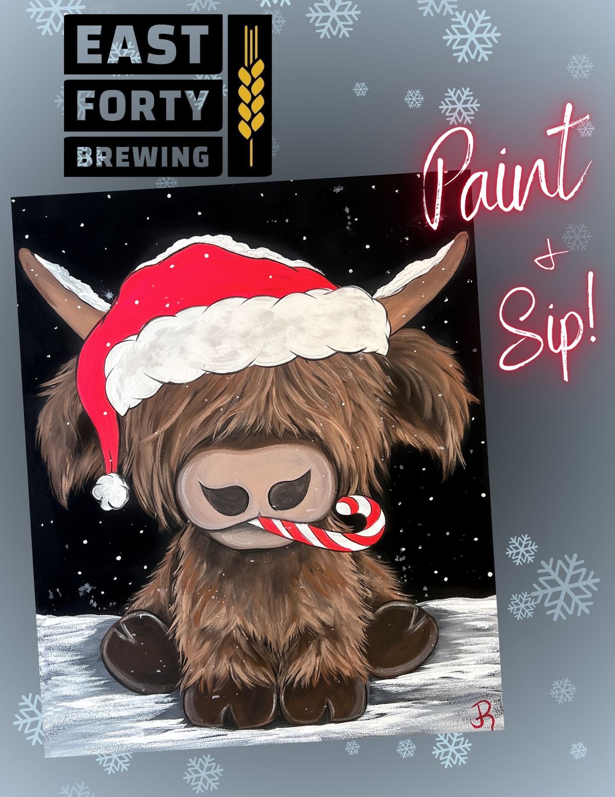 Christmas Paint & Sip at East Forty Brewing! 