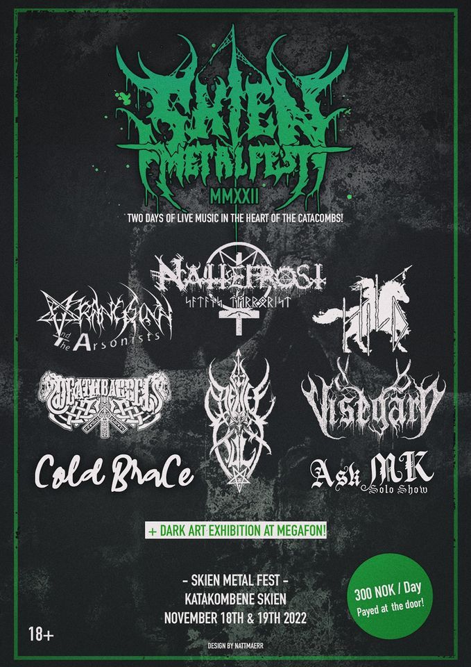 Skien Metalfest 2022, Katakombene, Skien, 18 November to 19 November