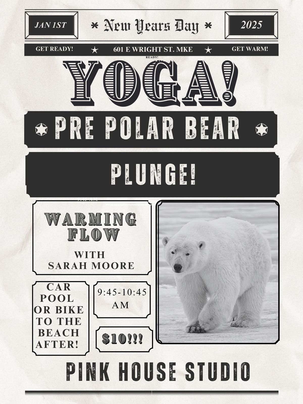 Pre Polar Bear Plunge YOGA