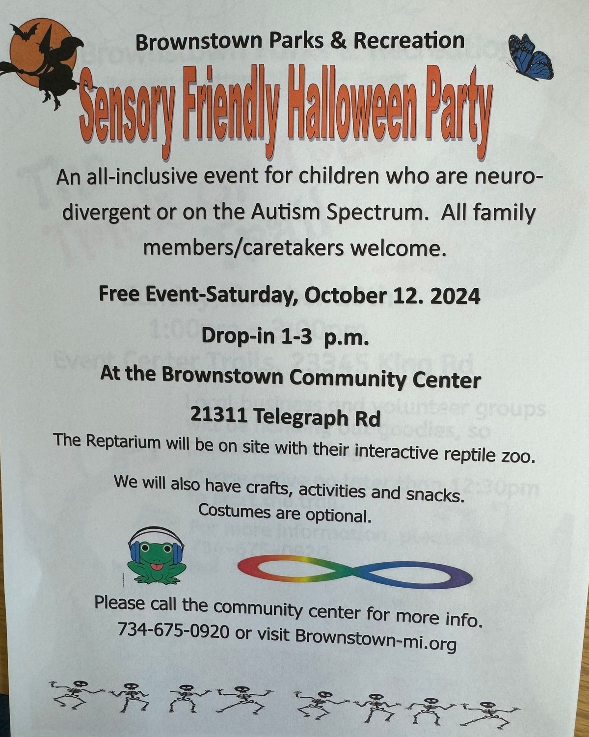 Sensory Friendly Halloween Party