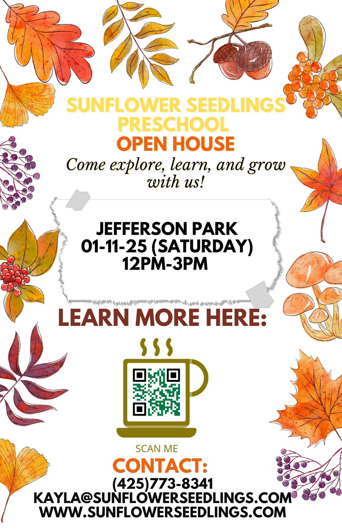 Open House at Sunflower Seedlings