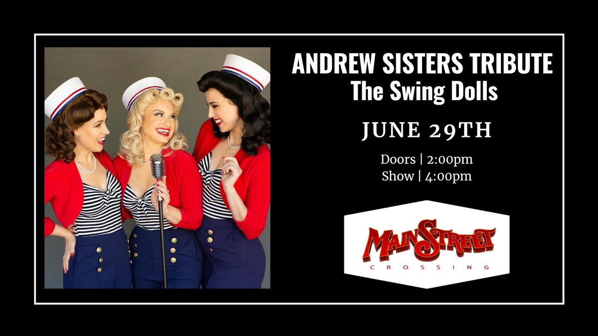 Andrew Sisters Tribute by The Swing Dolls | LIVE at Main Street Crossing