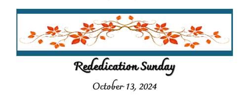 Rededication Sunday Service at First Congregational Church