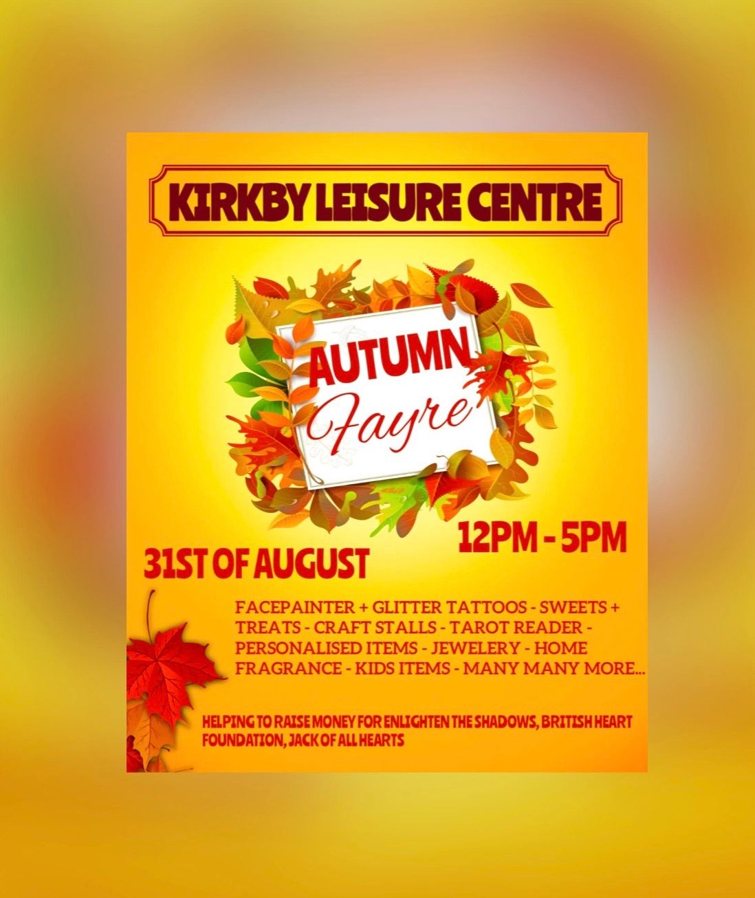 Kirkby Leisure Centre Autumn Fayre 