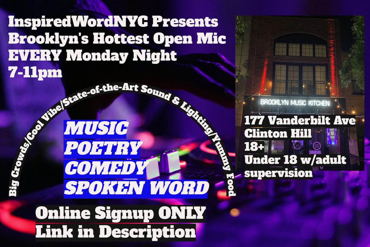 Brooklyn Open Mic EVERY Monday Night