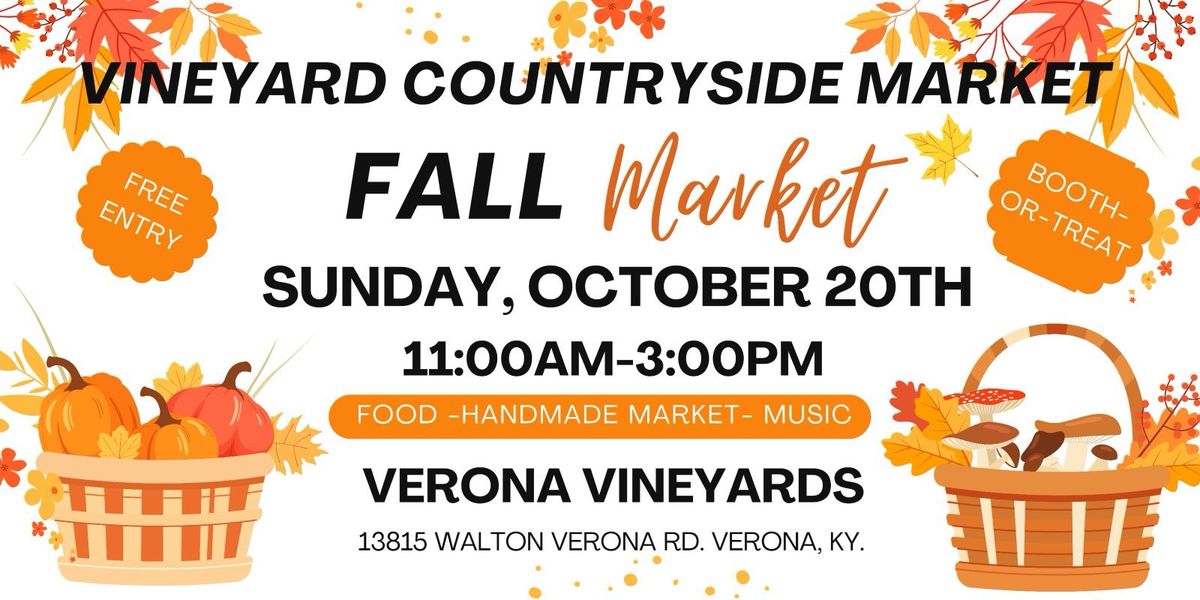 Vineyard Countryside Market at Verona Vineyards!