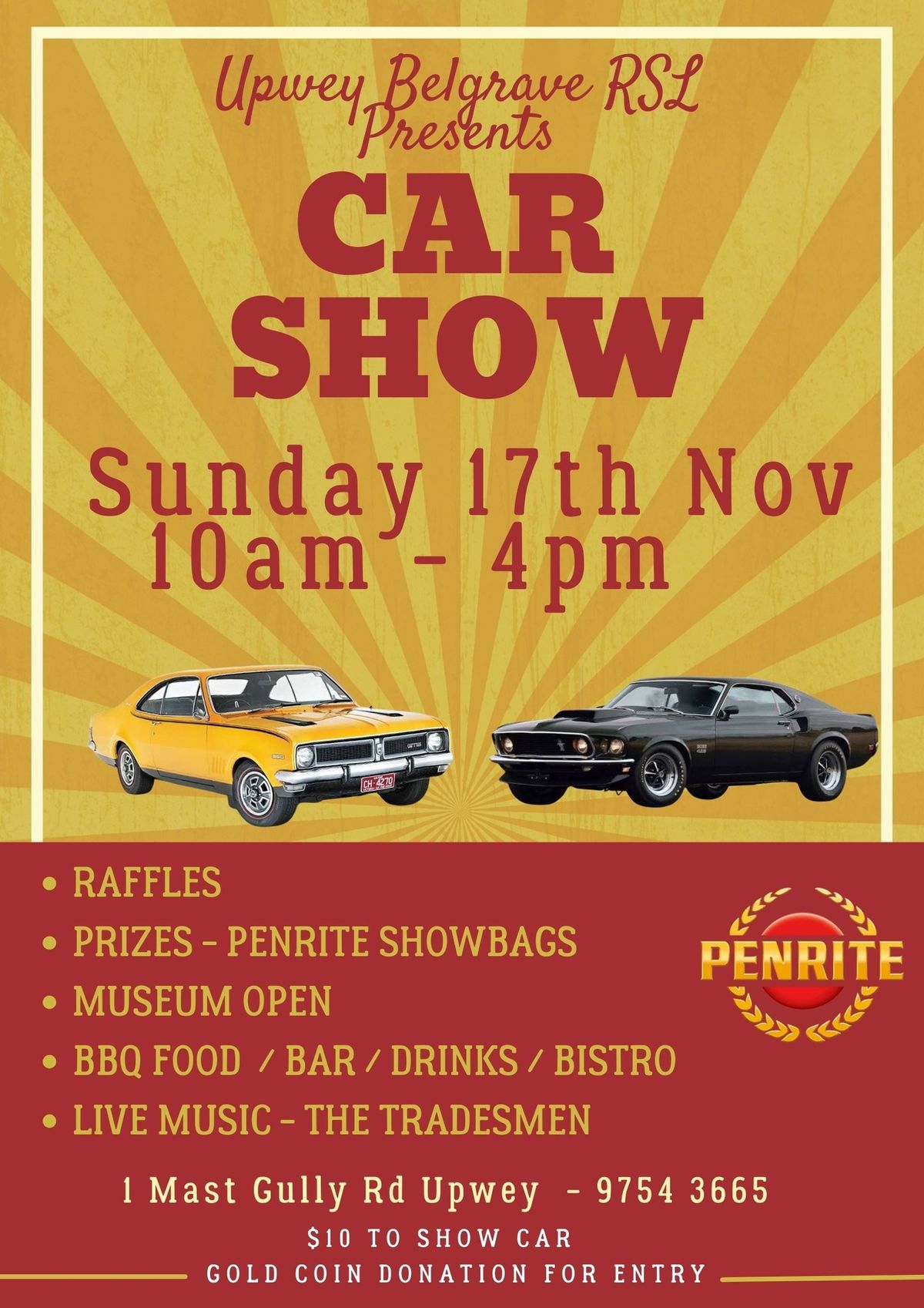 Upwey Belgrave RSL Car Show 