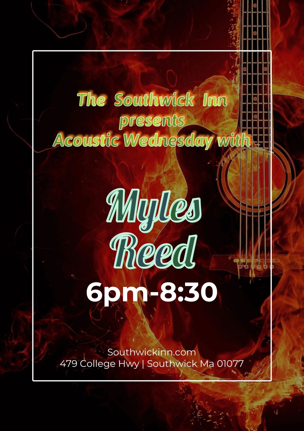 Acoustic Wednesday with Myles Reed