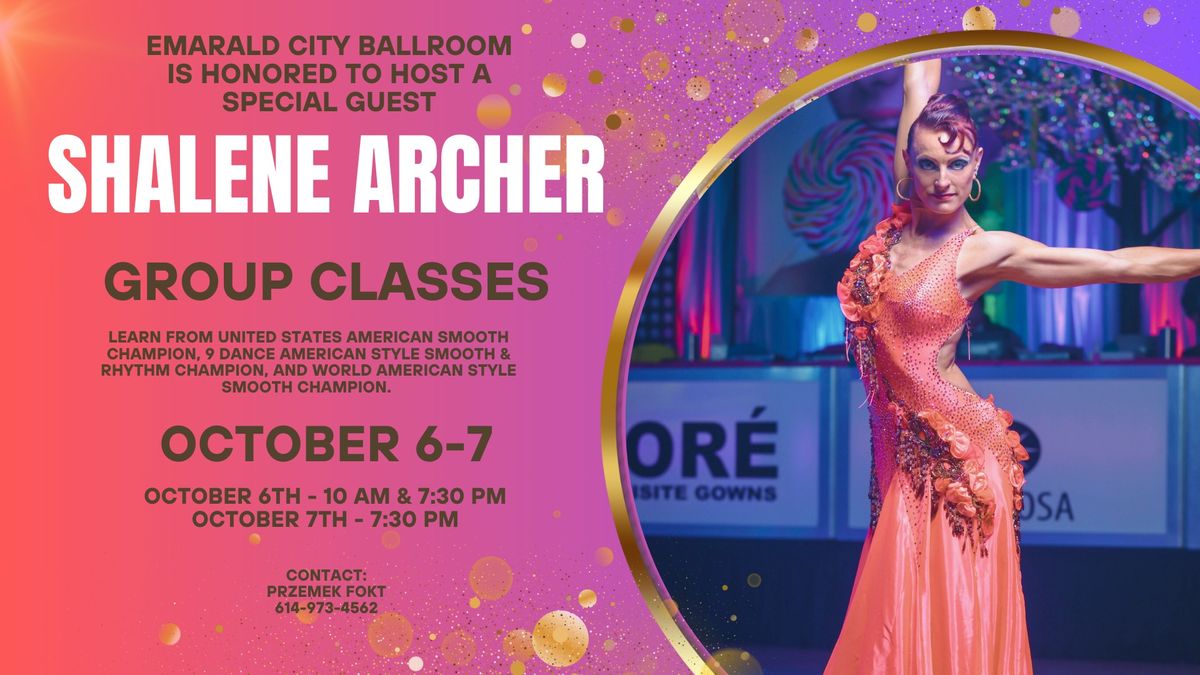 Workshops with SHALENE ARCHER