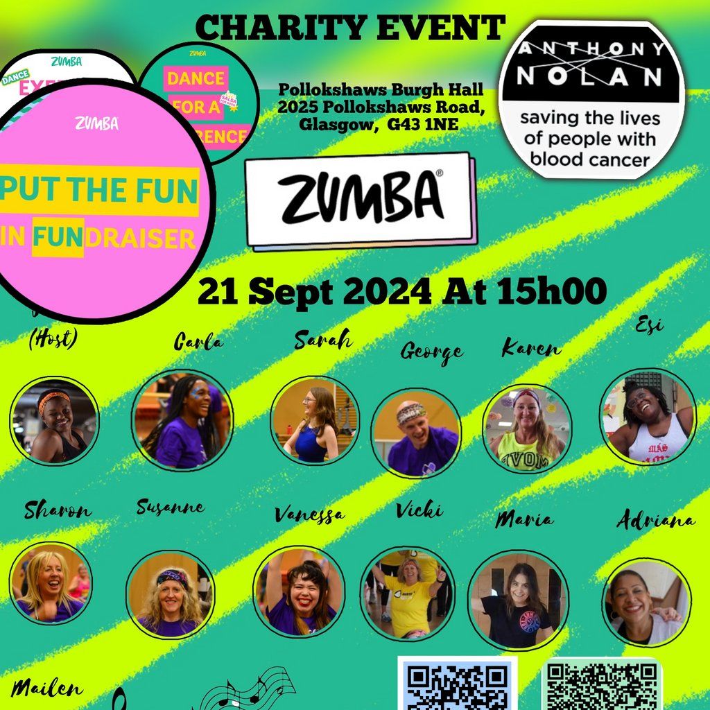 Zumba dance charity for Anthony Nolan.