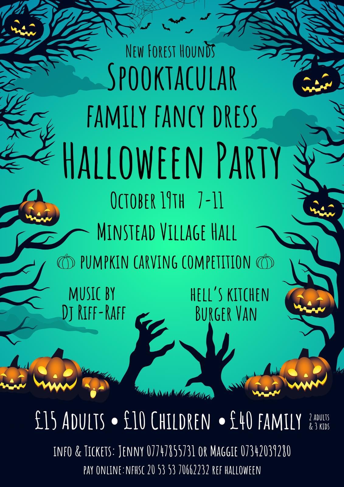 NFH Family Halloween Fancy Dress Party - Minstead Village Hall 