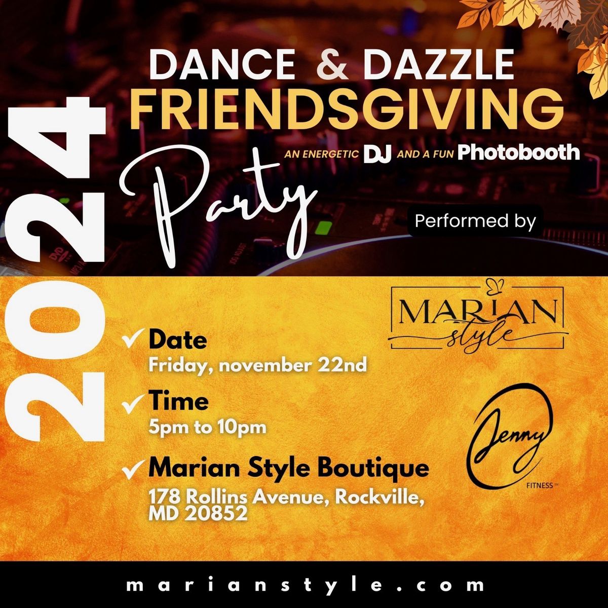 Dance & Dazzle Friendsgiving Party!