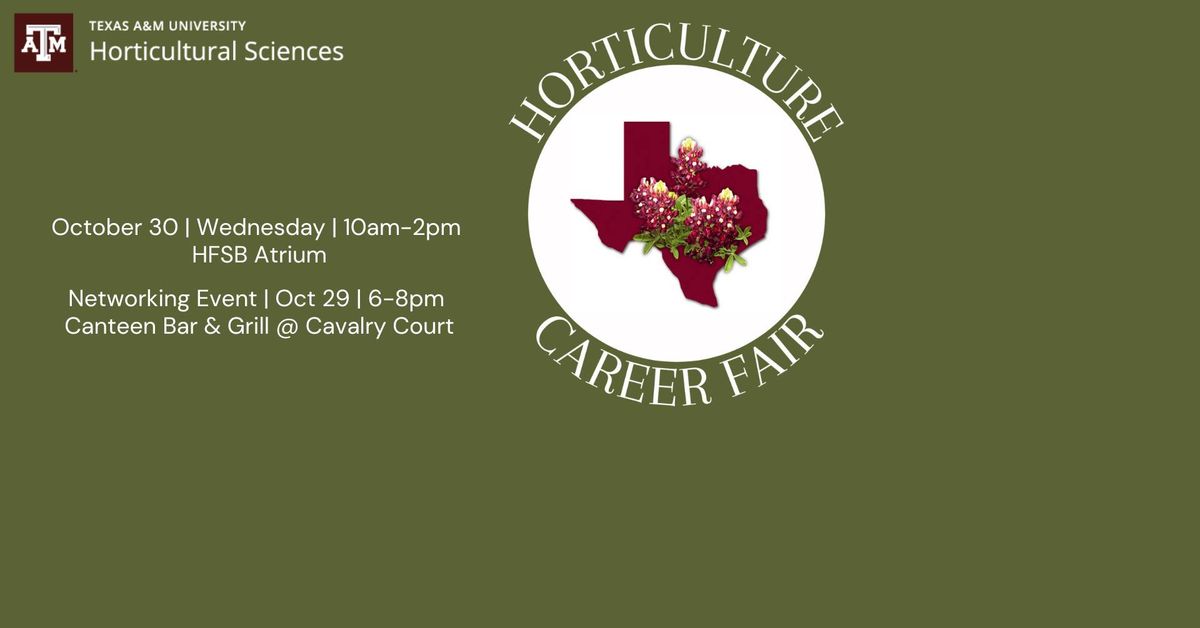 Fall 2024 Horticultural Sciences Career Fair