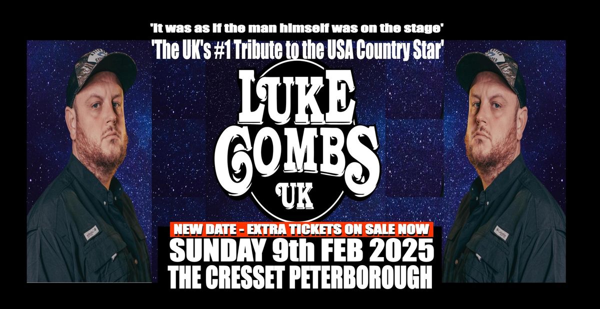 LUKE COMBS UK at THE CRESSET THEATRE PETERBOROUGH