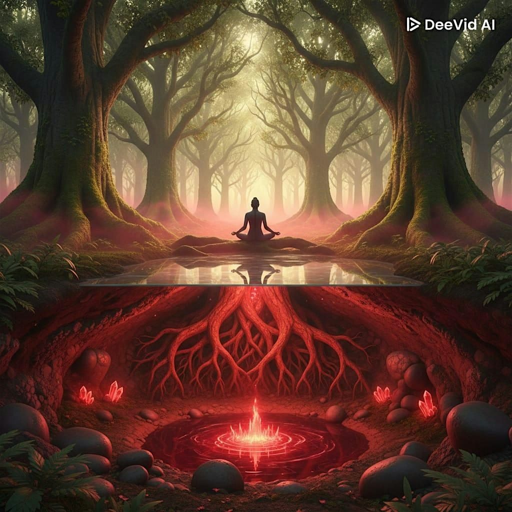 Meditation and deep grounding through the root chakra